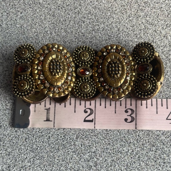 Faux Bronze & Amber Stretch Bracelet - Picture 5 of 6